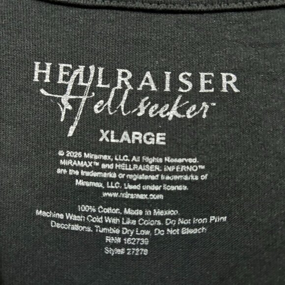 Hellraiser “Hellseeker” Evil Deadly Immortal Pinhead Graphic Horror T-Shirt Size - Picture 4 of 4